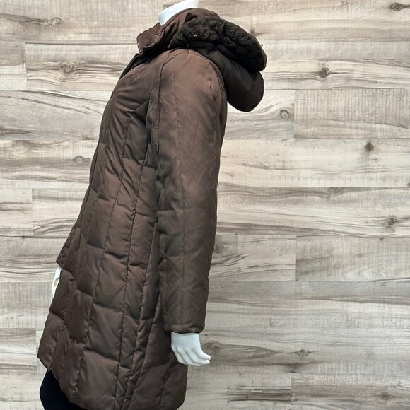 Michael Kors Puffer Coat Brown Womens Small - Picture 4 of 5